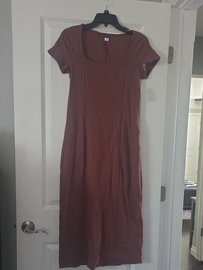Nwt Old Navy Scoop Neck Short Sleeve Maxi Dress